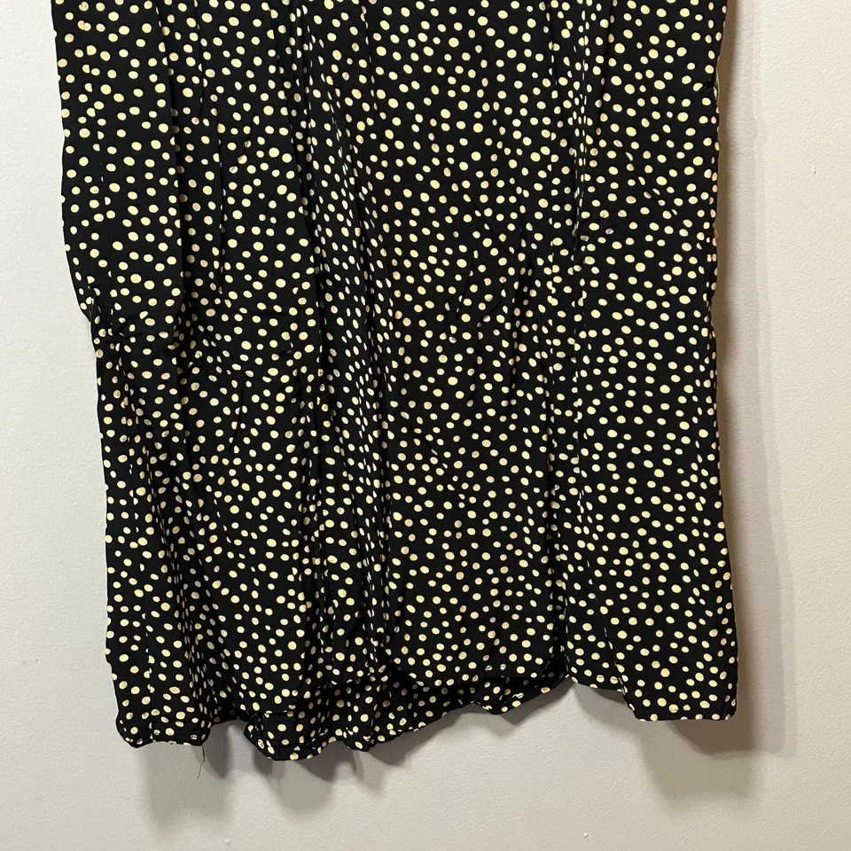 Vintage Studio I Dress Large Polka Dots Maxi Full Side Button 90s Y2K Sleeveless - Image 2 of 4