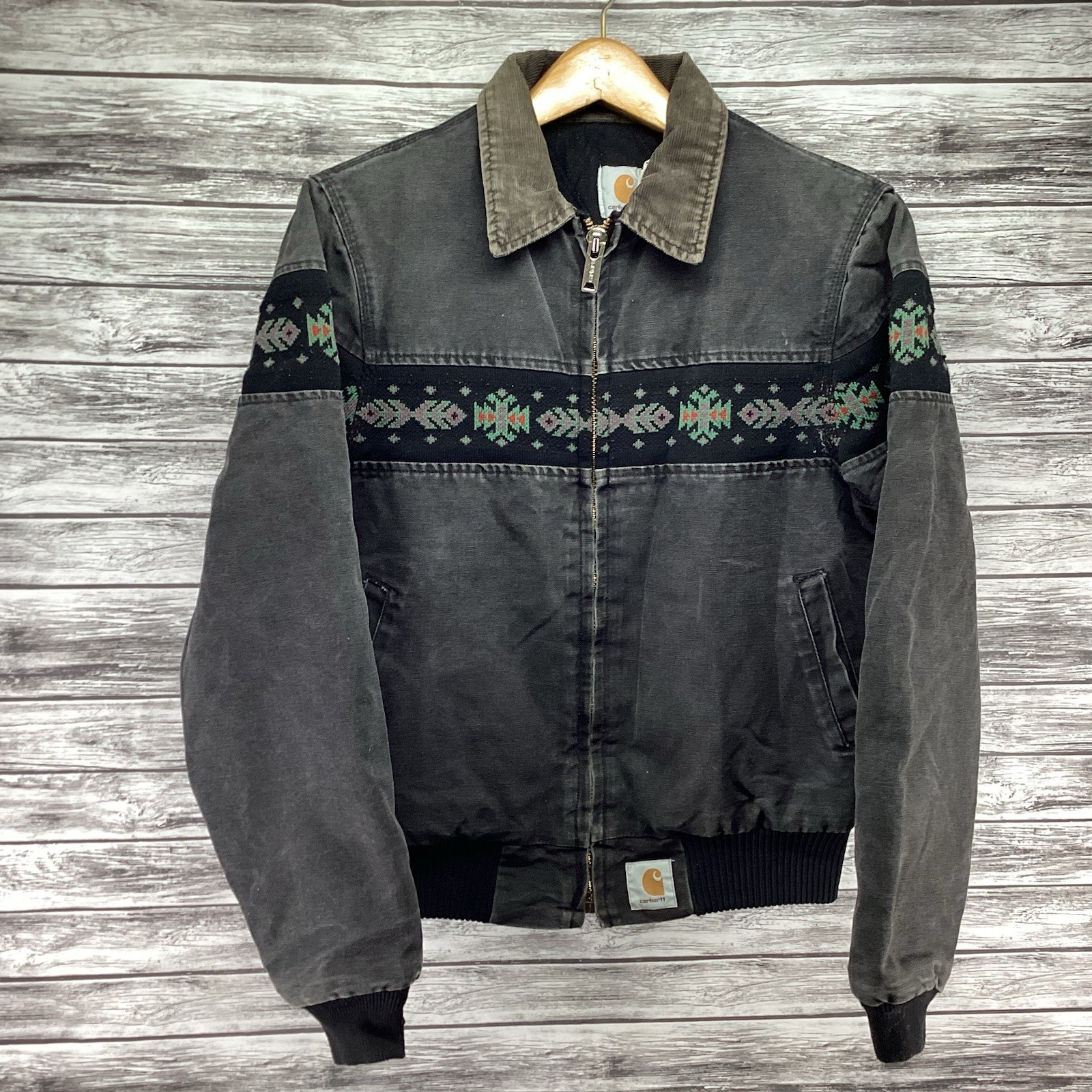 Carhartt JQ0405 Jacket Mens Medium Quilted Aztec Sant… - Gem