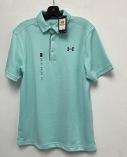 Under Armour Men's UA Tech Loose-Fit Polo Shirt - Green - Small