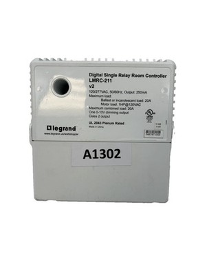 Legrand Wattstopper LMRC-211  Single Relay Room Controller 120-277V White