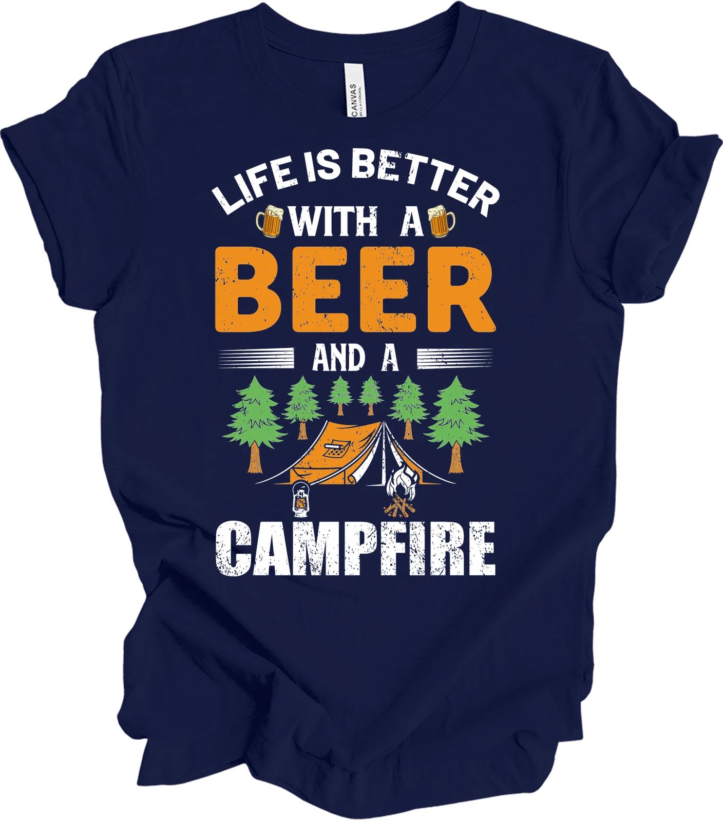 Life Is Better With Beer and Campfire - Funny Camping Tee
Opens in a new window or tab
