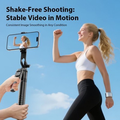 Bluetooth Selfie Stativ Teleskop Stick Remote Monopod erweiterbarer Handyhalter