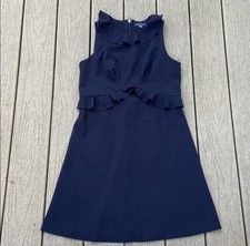 Tommy Hilfiger Women's Black Sleeveless Ruffle Dress Size 10