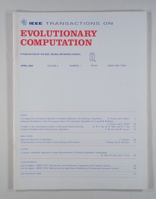 2000 IEEE EVOLUTIONARY COMPUTATION v4#1 machine learning NEURAL NETWORKS search