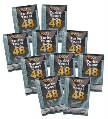 Alcotec 48 Hour Turbo Yeast, 135g (10 Packs)