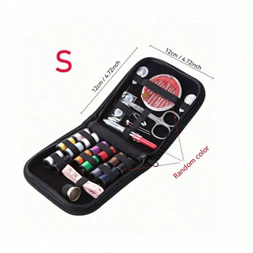Travel Mini Sewing Kit Thread Scissor Tape Pin Thimble Needle Home ...