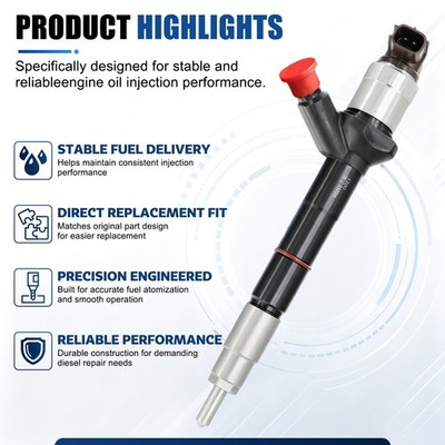 295050-1200 333H5268 4PCS Fuel Injector for JCB 3CX Kohler