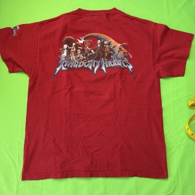 Kingdom Hearts Halloween Disney Vintage Promo L RARE Squaresoft T Shirt