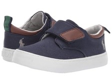 Polo Ralph Lauren Z5546 Toddler Kids Navy Charter EZ Sneakers Size 5.5 M