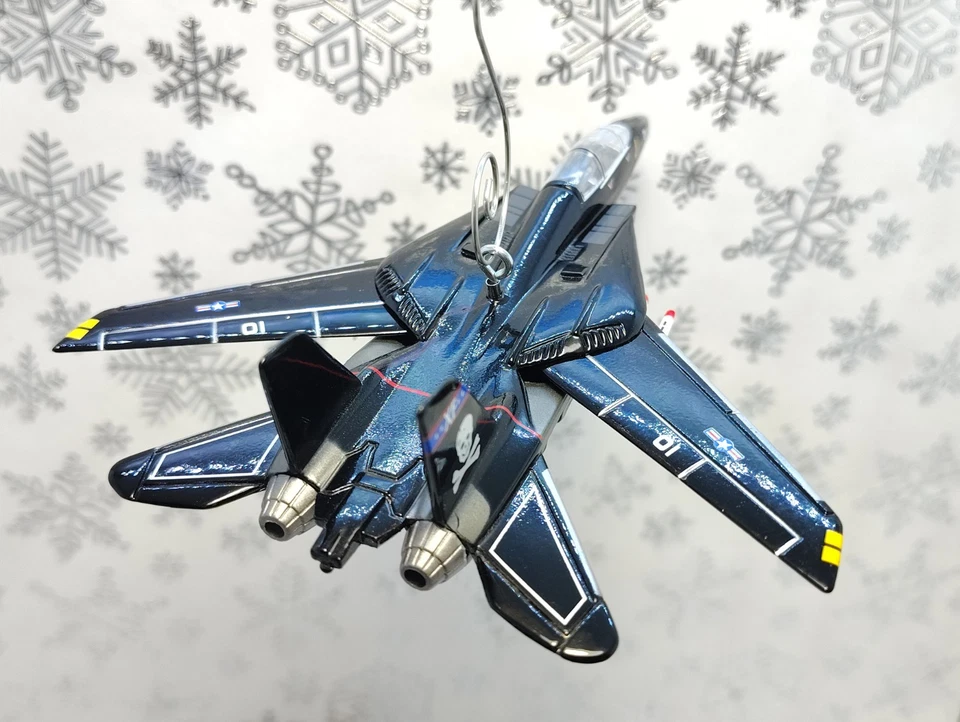 Grande 6" Marina de los Estados Unidos F-14 Tomcat Vandy One Fighter Jet adorno de Navidad fundido a presión Foto 4 de 4
