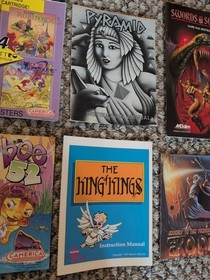 Lot 13 Nintendo NES Instruction Manual Booklet Exodus Bee 52 Ultima Pyramid