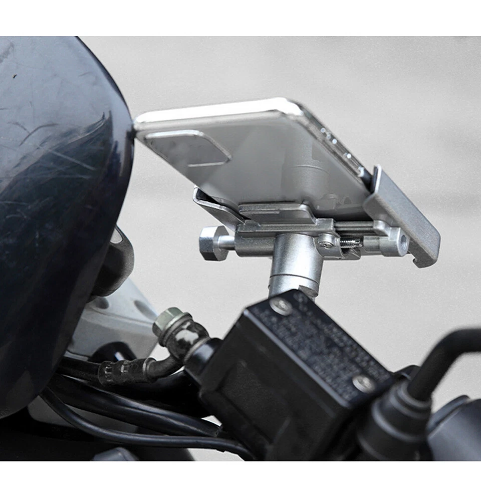 Phone Holder Mount Aluminum For Harley Davidson Touring Motorcycle Universal - Image 2 of 4