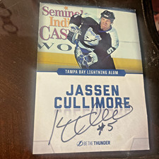AUTOGRAPHED JASSEN CULLIMORE CARD