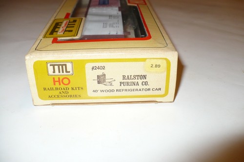 ZUG MINIATUR RALSTON PURINA 40 Fuß Kühlwagen Spur HO / NOS - Bild 3 von 3