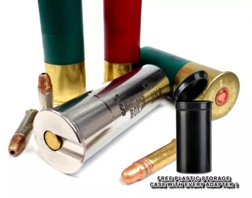 12GA to 22LR/22short SMOOTH BORE Shotgun Adapter - Stainless - Free Ship & Case!