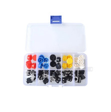 25PCS Tact switch button round with button cap button Micro switch with box