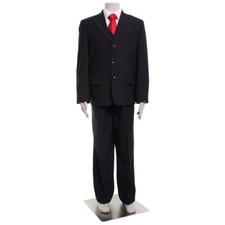 Arrow Boys Formal 3 Piece Suit Set Black Size 8 Jacket, Pants, Bowtie
