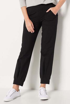 Women with Control Tall Everyday Cuff Pants w/ Inverted Pleat Black