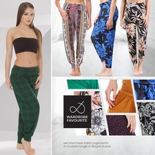 Neue Damenhose Harem Ali Baba lange Baggyhose Damen Leggings Übergröße UK