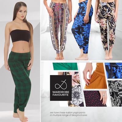 Neue Damen-Haremshose Ali Baba lange Baggy-Hose Damenleggings Übergröße UK