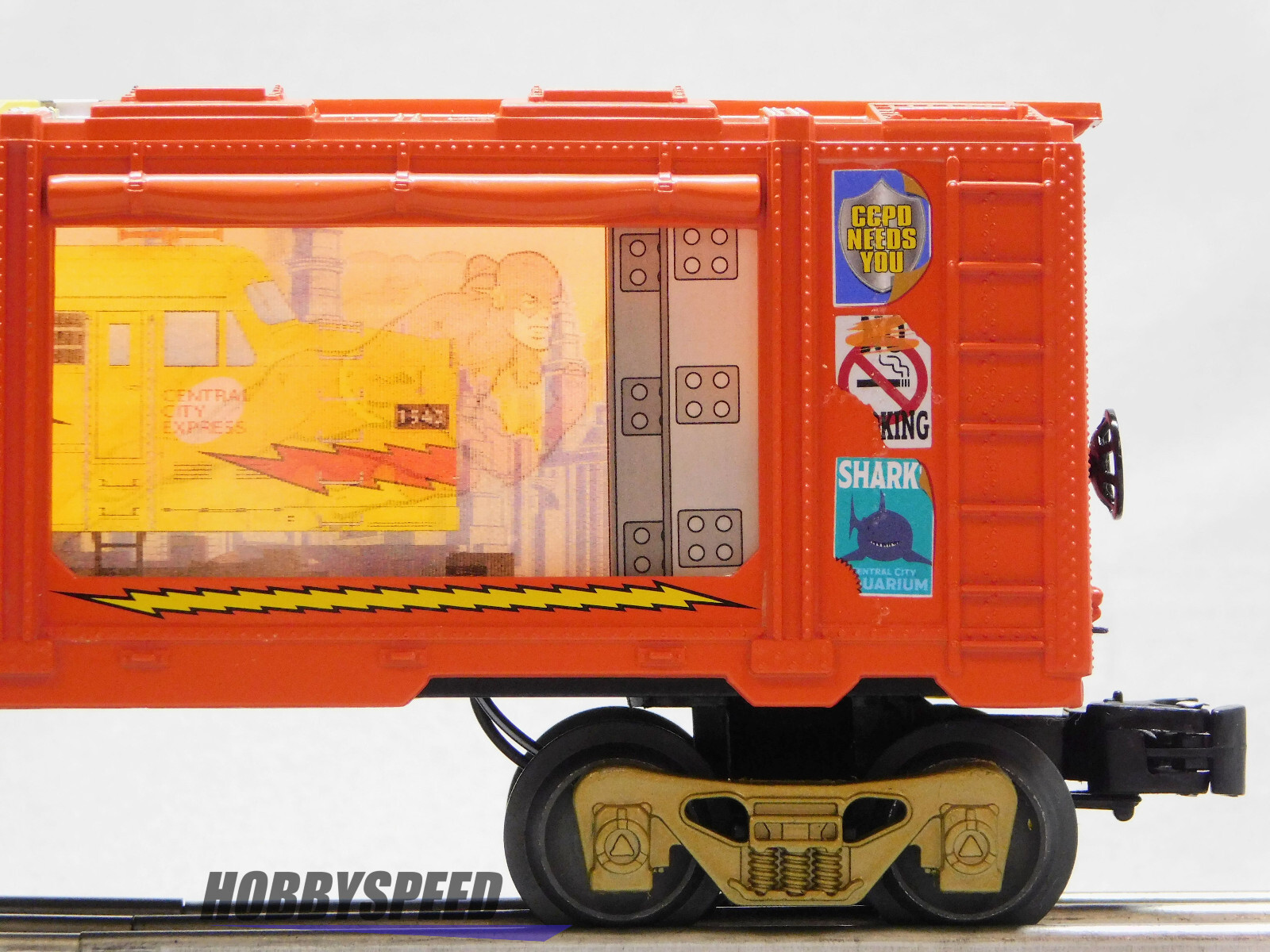 The Flash Train LIONEL DC THE FLASH ACTION MINT CAR freight train railroad comics ...