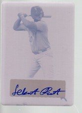2022 Leaf Perfect Game Printing Plate Magenta Auto MASP2 Sebastian Pisacreta 1/1