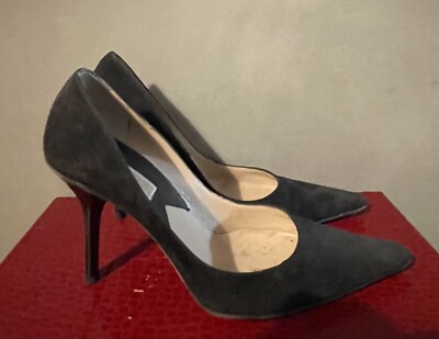 MICHAEL Kors Black Suede Stiletto High Heels Pumps Shoes 6M