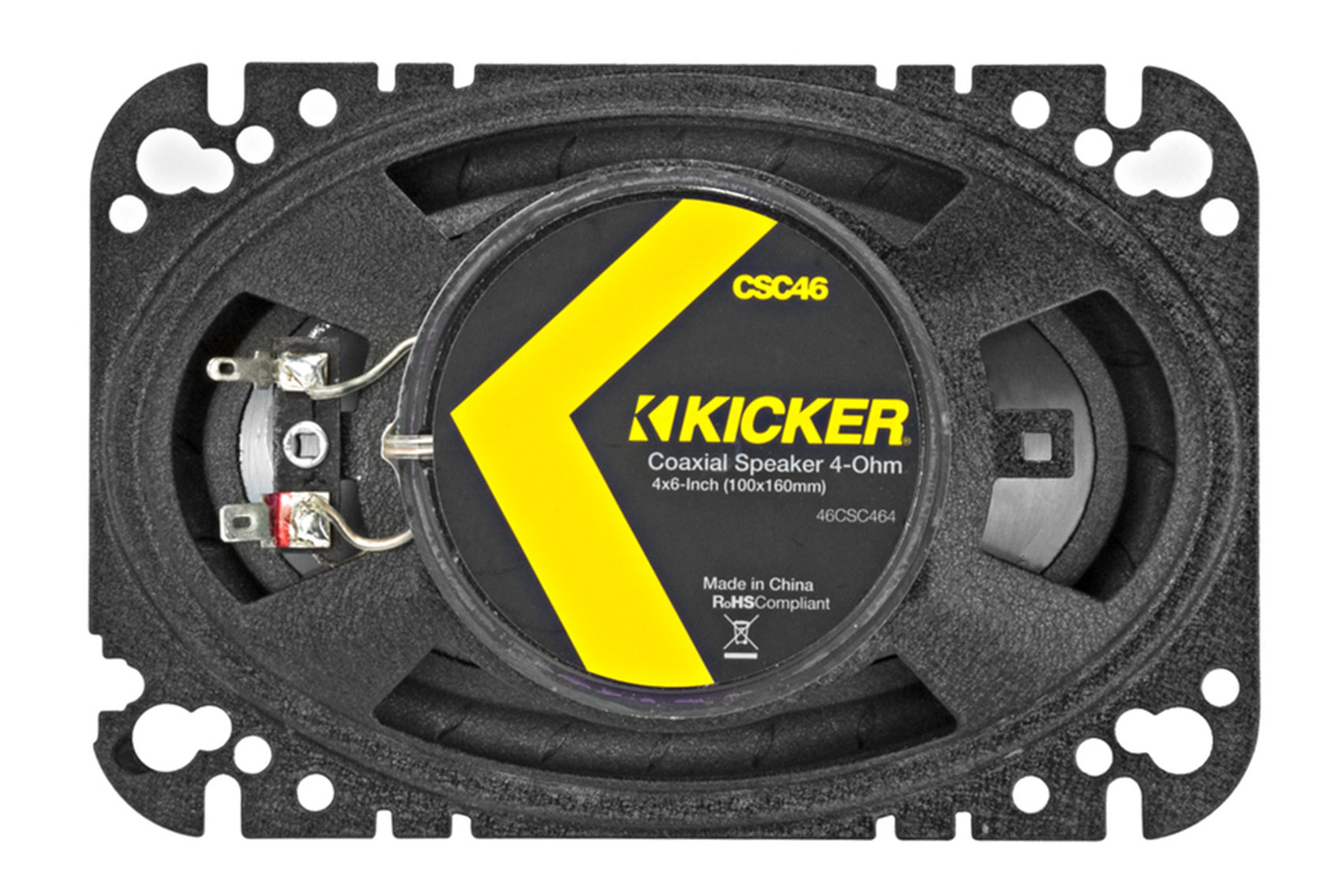 4 KICKER 46CSC464 4x6 300-Ваттные 4-Омные 2-полосные автомобильные аудиодинамики CSC464