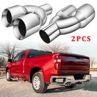 For Chevy SILVERADO GMC SIERRA 1500 6.2L 2PCS Dual Exhaust Tips 2.5" In 3.5" Out