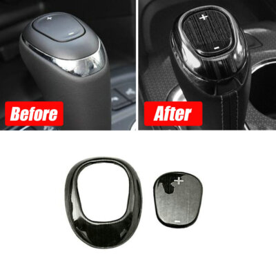For Chevrolet Equinox Black Titanium 2018-2021 Gear Shift Knob Head Cover Trim