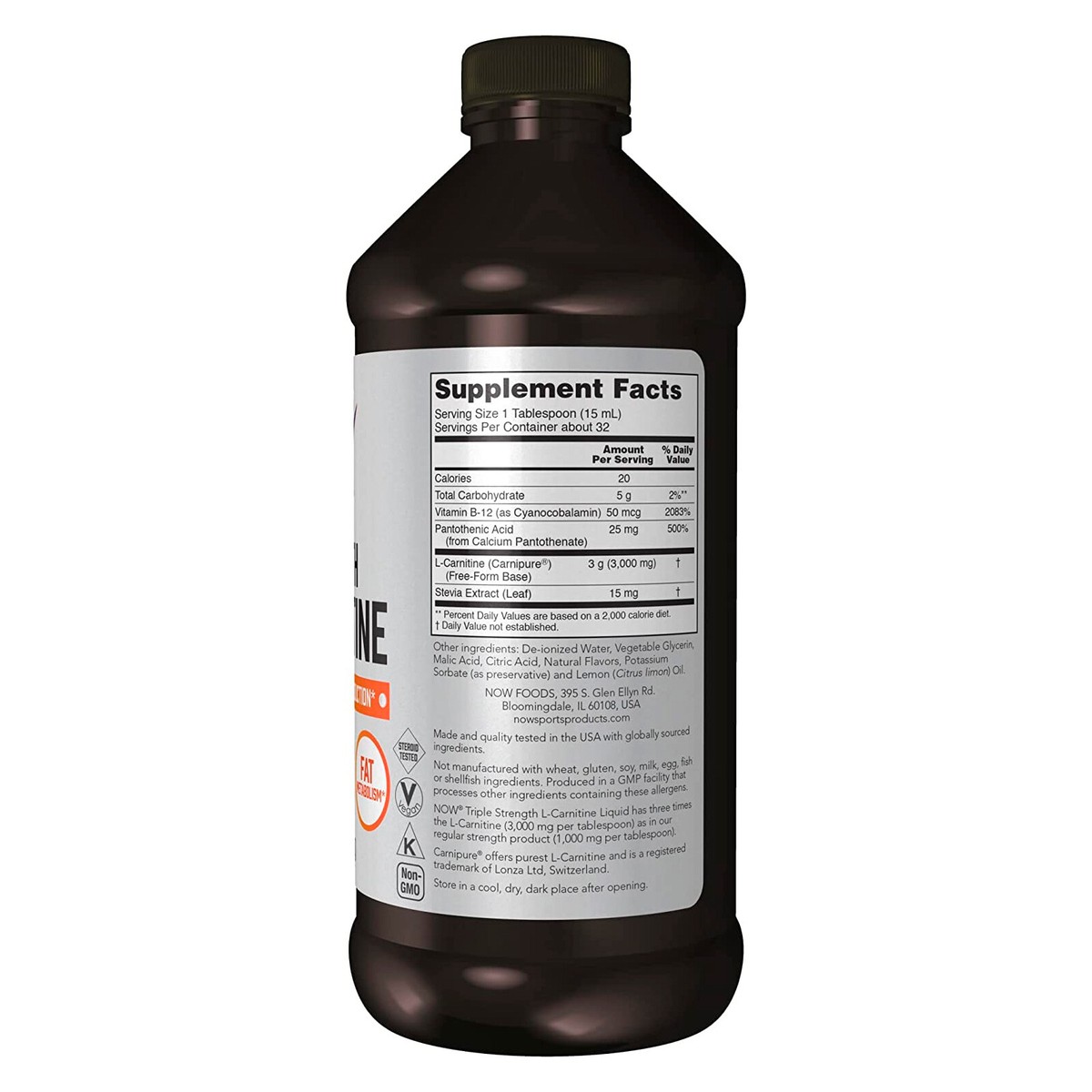 now l carnitine liquid L-Carnitine Supplement | Liquid L-Carnitine 1000mg