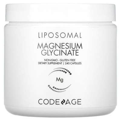 2 X Codeage, Liposomal Magnesium Glycinate, 240 Capsules