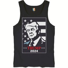 Trump 2024 Tank Top Keep America Great Re-elect Donald Trump Men's Top
