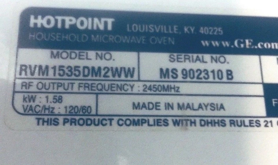 Hotpoint микроволновая печь модель RVM 1535dM2WW высокого напряжения трансформатор P/N 16R9ZPY - Изображение 2 из 4