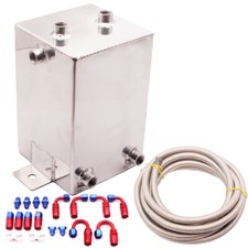 Universal 3.5L Complete Fuel Surge Tank 3.5 Litre Swirl Pot System W/oil Hose SL