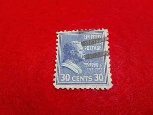Stamp 30 Cents T.Roosevelt 1938 USA Scott 830 Stamp United States Of America - 第 1/1 張圖片