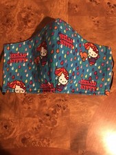 New Hello Kitty Fabric Face Mask Adult 3 Lyr