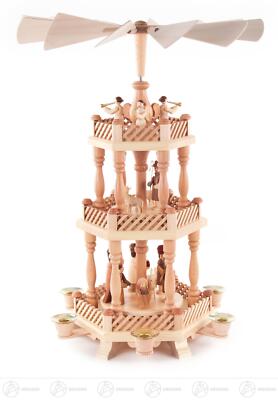 Piramide di Natale la nascitá di Cristo, 2 pianos, 46 cm di Piramide di Natale la nascitá di Cristo, 2 pianos, 46 cm di