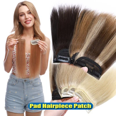 Indisches 100% Remy Echthaar Pad Haarteil Clip In Extensions Ein Tressen Glatt G - Bild 1 von 4