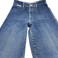 Gitano Vintage Jeans Womans JR Size 12 24X31 Straight Leg High Rise Blue Denim