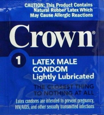 Crown Ultra Thin Sensitive Lubricated Bulk Latex Condoms + Brass Pocket Case