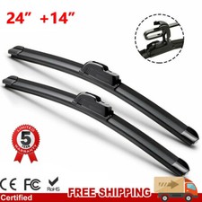 OEM 24" 14" Hybrid Fit For Fiat 500 2011-2019 All Season Windshield Wiper Blades