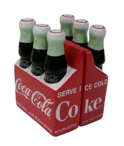 Retro Coca-Cola Bottles 6-Pack Salt & Pepper Shaker Set