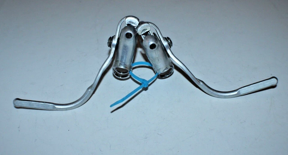 Palanca de freno Weinmann vintage 22,2 mm plata Dropbar Touring Road envío rápido EE. UU. Foto 4 de 4