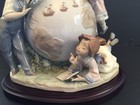LLADRO Figurine #5847 The Voyage Columbus Children Exploring Globe Signed w/ Box — photo 6