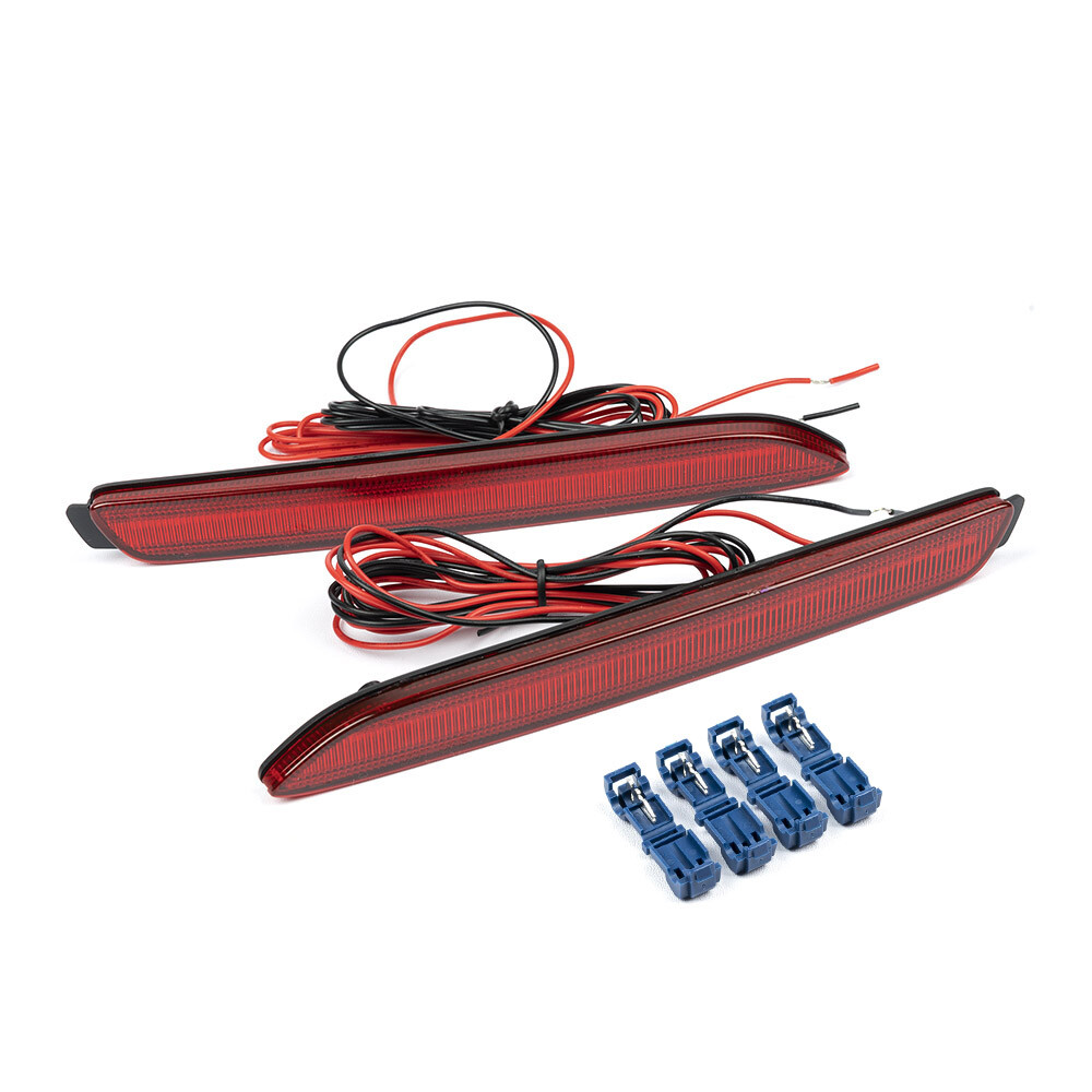Rear Red Bumper Reflector Side Markers Lights For Toyota Corolla