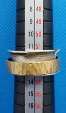 Sterling Silver  Spinner Ring - Band  Textured  Concave  Size: 6