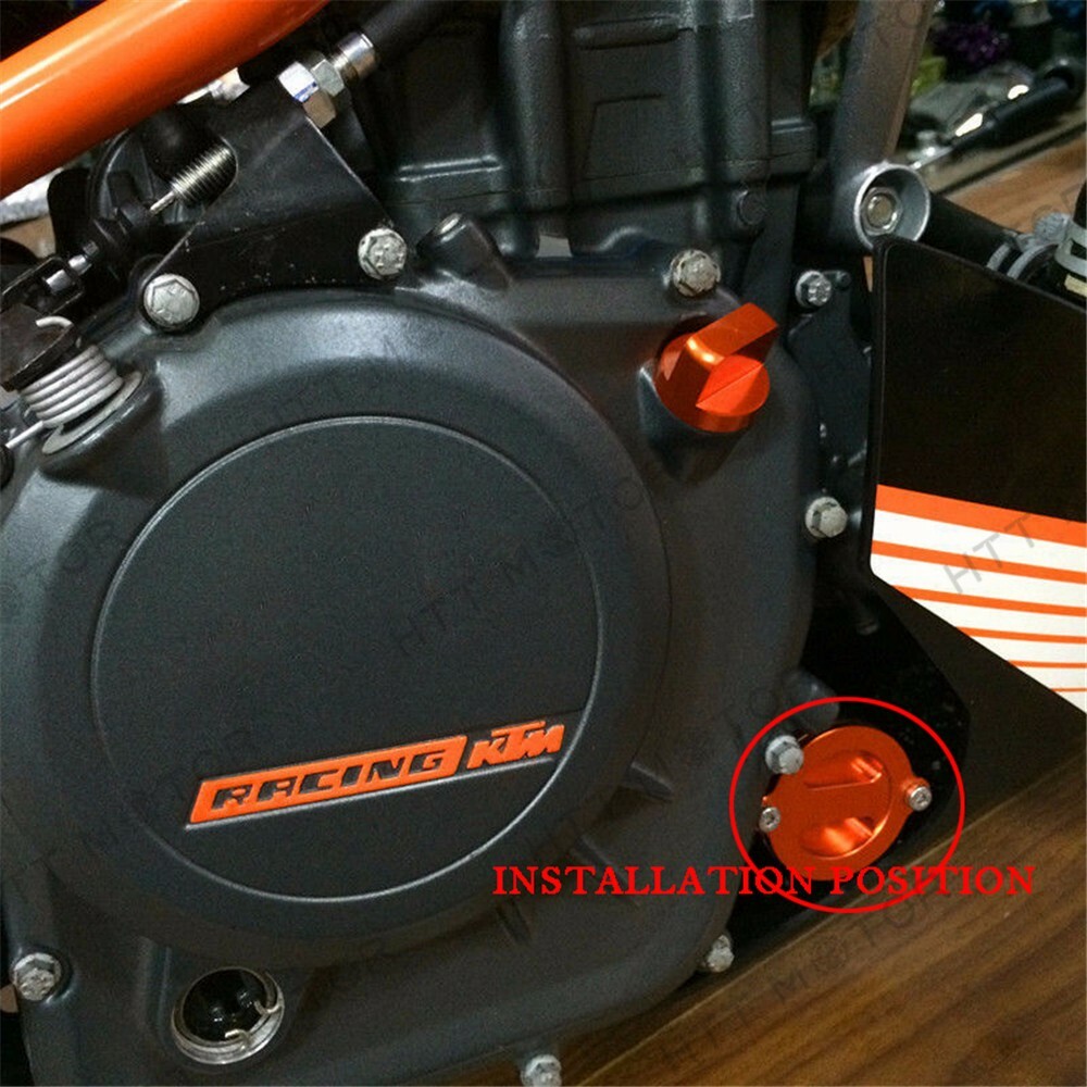 For KTM DUKE 125/200/390 CNC Aluminum Engine Oil Filter Cover Cap