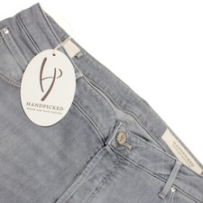 Handpicked NWT Orvieto Denim Jeans Size 38 US In Light Gray Cotton Blend