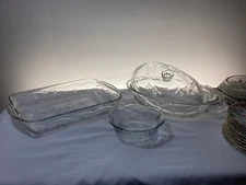 Toscany Savannah Collection 3 Pc Crystal Ovenware Set H5800/27 **PLEASE READ ALL